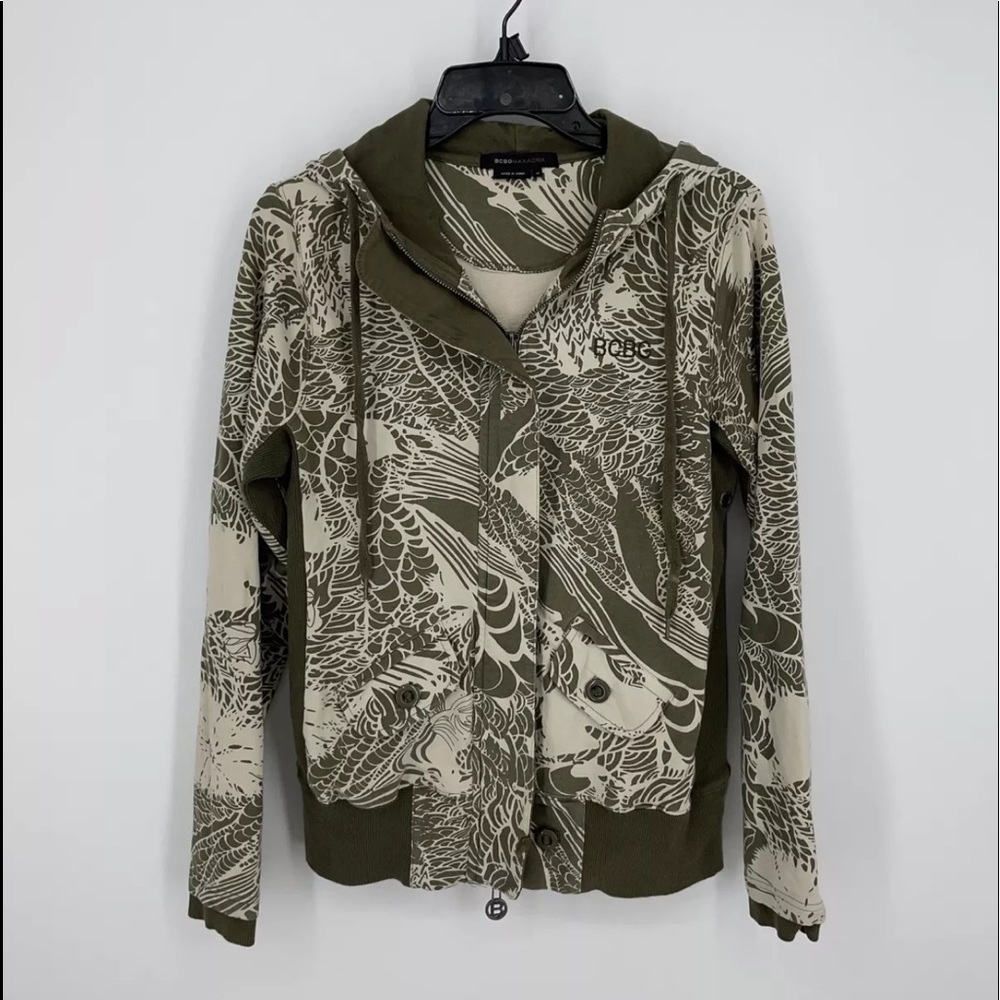 BCBG Maxazria Zip Up Sweatshirt Jacket Size M